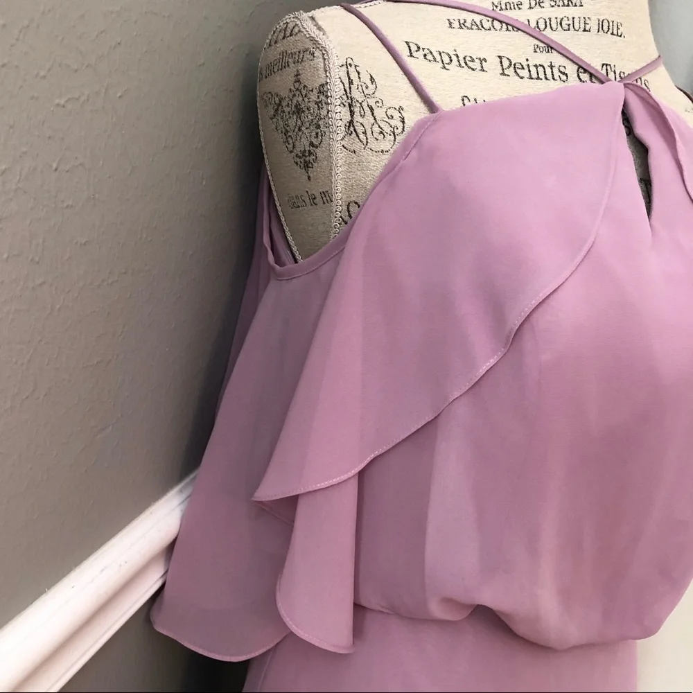 🔴CLEARANCE NEW SORELLA VITA SZ 10 DUSTY ROSE CHIFFON FORMAL EVENING GOWN
